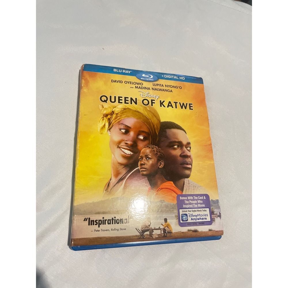 Queen of‎ Katwe (Blu-ray, 2017) David Oyelowo, Lupita Nyong'o, Disney Movie
